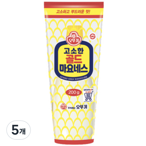 오뚜기 골드 마요네즈, 200g, 5개