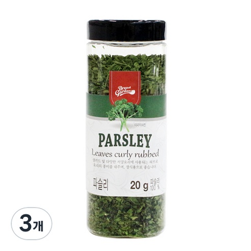 브레드가든 파슬리 후레이크, 20g, 3개