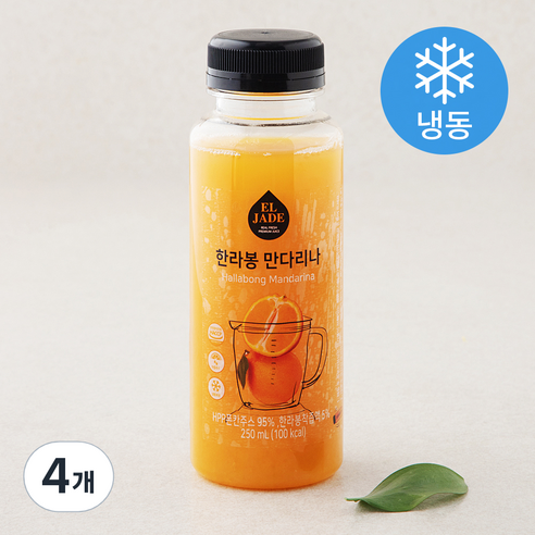 엘제이드 한라봉 만다리나 주스 (냉동), 250ml, 4개