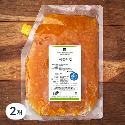봄봄푸드 복숭아청, 1kg, 2개