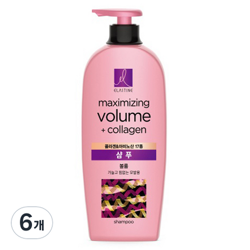 엘라스틴 콜라겐 볼륨 샴푸, 680ml, 6개