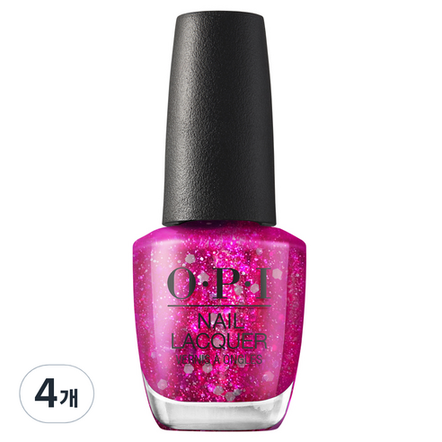 오피아이 네일락커 매니큐어 HRP15, I Pink Its Snowing, 4개, 15ml