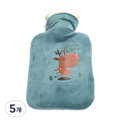 배리툴 보온 물주머니 루돌프 500ml, 5개