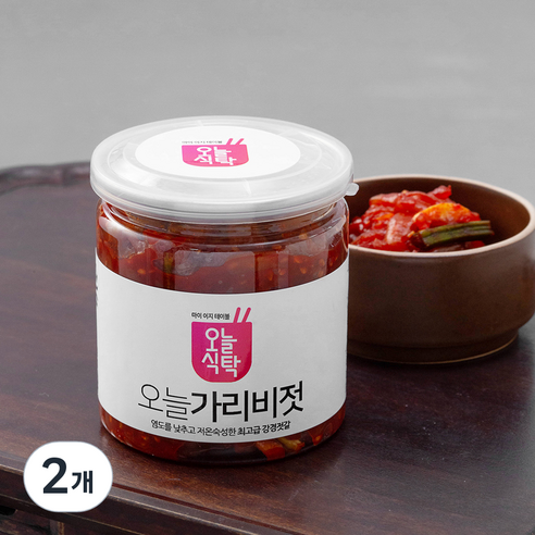 오늘식탁 강경 가리비젓, 250g, 2개