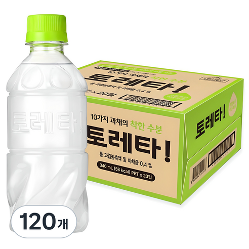 토레타 무라벨 이온음료, 340ml, 120개