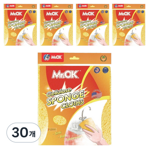 미스터오케이 셀룰로오스 행주 2p, 30개