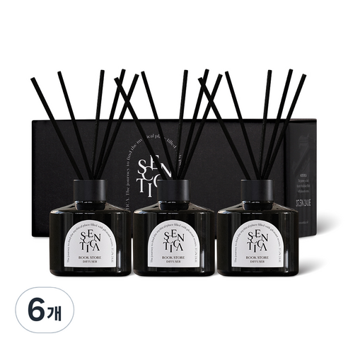 센티카 오브제 디퓨저, 05 북스토어, 200ml, 6개