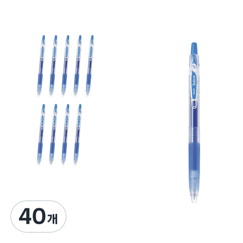 파이롯트 쥬스 젤잉크펜 0.7mm LJU-10F, 스카이블루, 40개