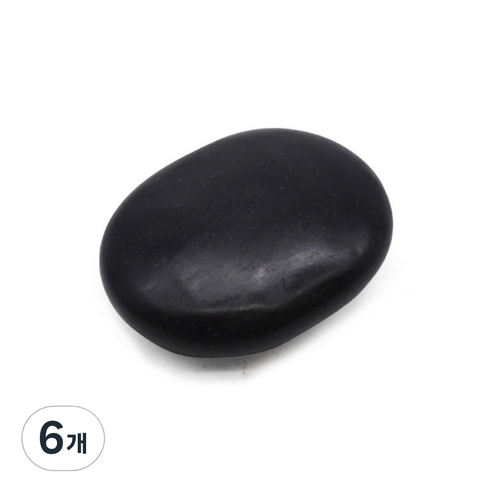 라이프포인트 원형 블랙스톤 괄사 지압 마사지기, 6개, 9x7