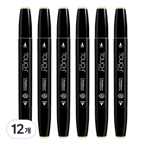 신한화구 터치 트윈마카 174 SPRING DIM GREEN, 1색, 12개