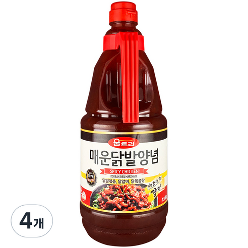 움트리 매운 닭발 양념, 1.9kg, 4개