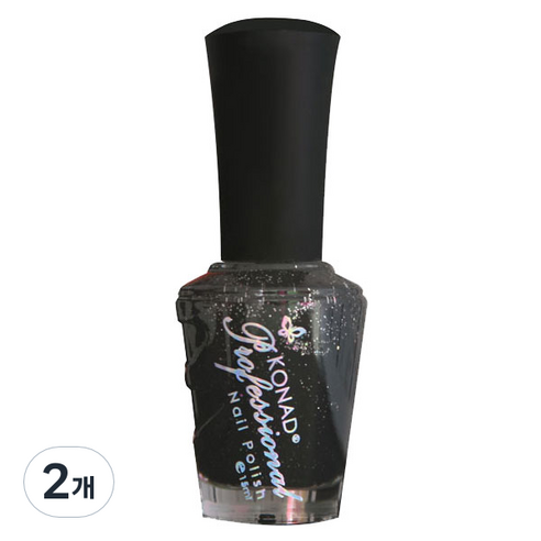 코나드 프로페셔널 레귤러 네일 폴리쉬 15ml, 다이아몬드블랙펄, 2개