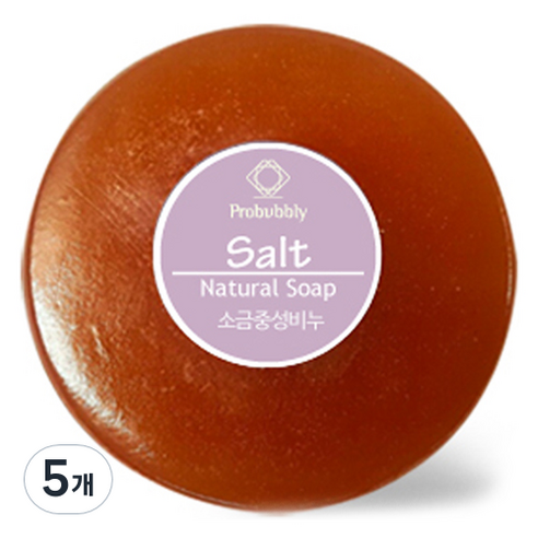 프로버블리 소금 중성비누, 110g, 5개