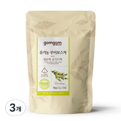 곰곰 유기농 루이보스차, 1.5g, 20개입, 3개