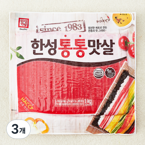 한성기업 한성통통맛살, 1kg, 3개