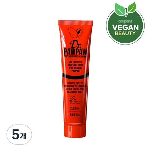 닥터포포 틴티드 얼티메이트 레드 립밤 25ml, 5개