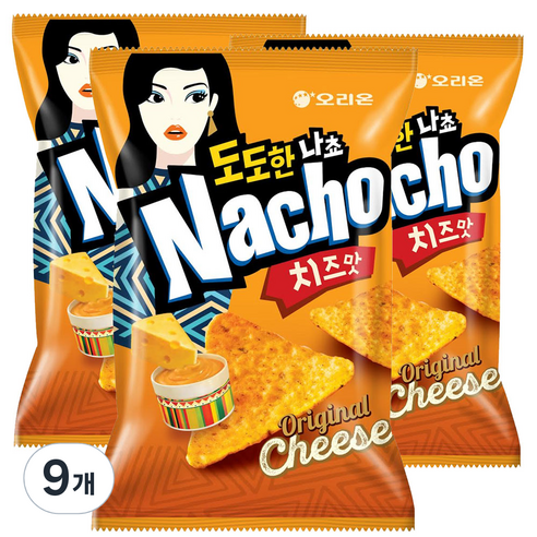 오리온 도도한 나초 치즈맛, 155g, 9개