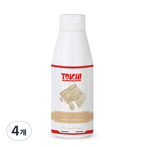 토스키 화이트 초콜렛 소스, 200g, 4개