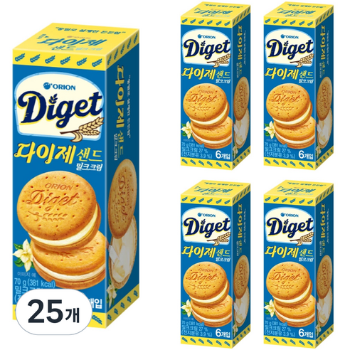 다이제 오리온 샌드, 70g, 25개