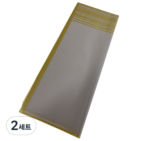 만들하비 선물 꽃포장 투명 플로드지 20p, 12 브라운, 2세트