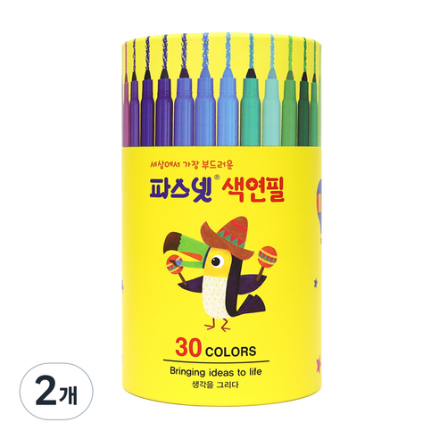 아모스 파스넷 색연필 kids, 30색, 2개