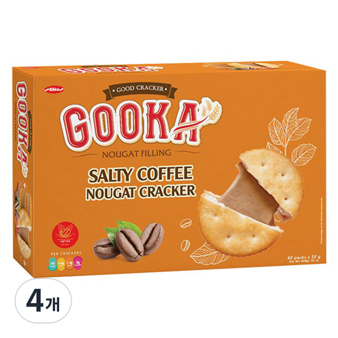 비비카 구카 솔티 커피 누가 크래커, 4개, 400g
