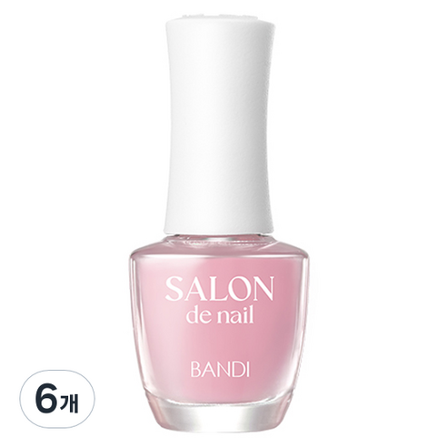 반디BANDI 살롱드 네일, 7ml, SH101 핑크크림시럽, 6개