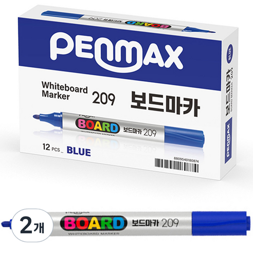 펜맥스 보드마카 209, 청색, 24개