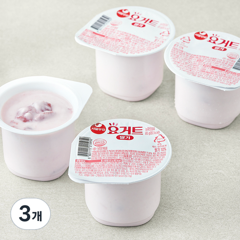 서울우유 요거트 딸기, 85g, 4개입, 3개