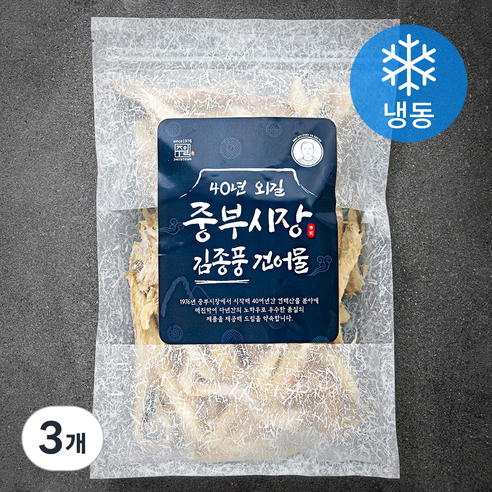 40년 외길 중부시장 김종풍 쫄깃 황태채 (냉동), 100g, 3개