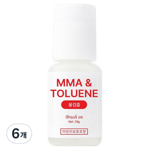 뷰랩 브러쉬온 네일글루 10g, 6개