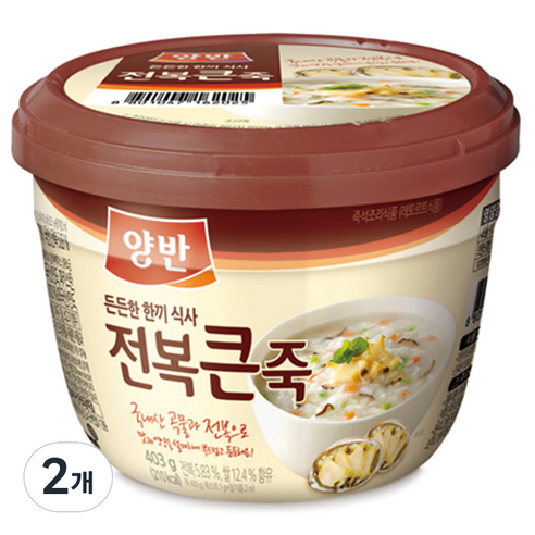 동원 양반 전복 큰 죽, 403g, 2개
