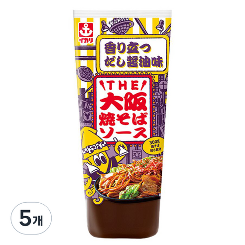 이카리 오사카풍 야끼소바 소스, 300g, 5개