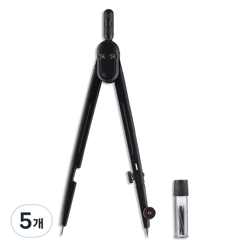 세븐집 클래식 금속 블랙 컴파스, 5개