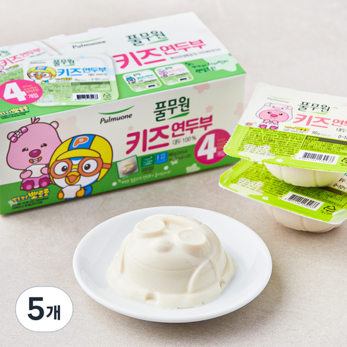 풀무원 뽀로로 키즈 연두부 4개입, 360g, 5개