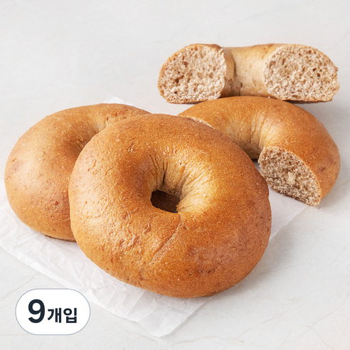 브로드카세 발효종 통밀 베이글, 120g, 3개입, 3개
