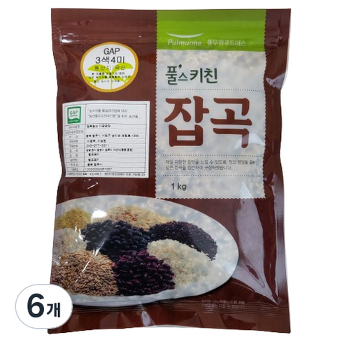 풀스키친 3색 4미, 1kg, 6개