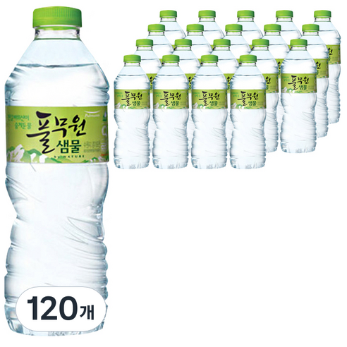 풀무원샘물 생수, 120개, 500ml