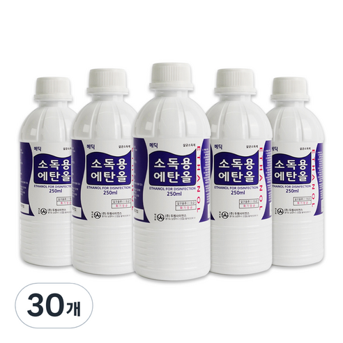 메딕 소독용 에탄올, 30개, 250ml
