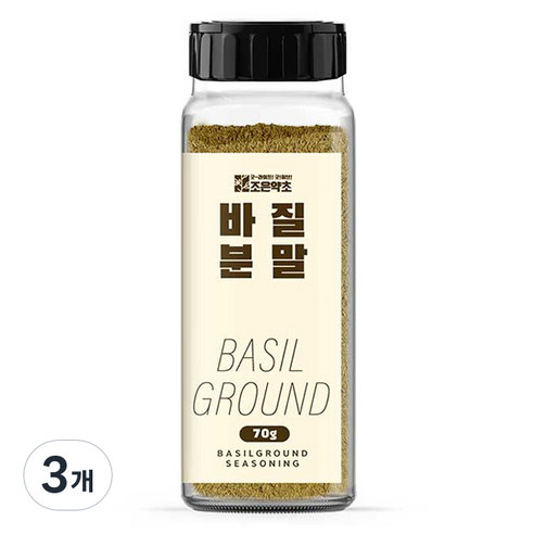 조은약초 바질 분말, 70g, 3개