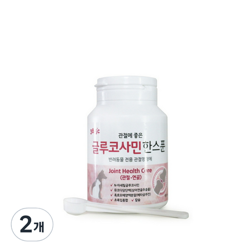 38.5 강아지 고양이 관절영양제 글루코사민한스푼, 뼈/관절강화, 60g, 2개