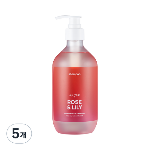 줄라이미 퍼퓸 헤어 샴푸 로즈앤릴리, 500ml, 5개