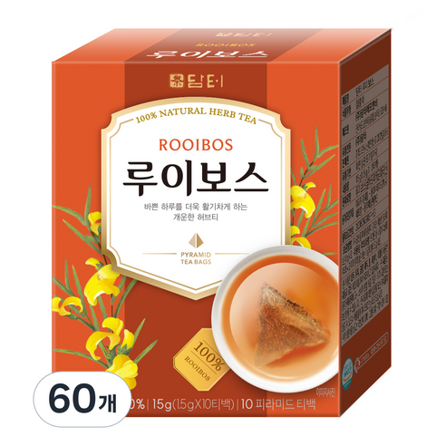   담터 삼각티백 루이보스 차, 1.5g, 10개입, 6개