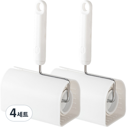신중상점 사선컷팅 테이프 클리너 핸들 2p + 거치대 2p + 리필 2p 세트, 4세트