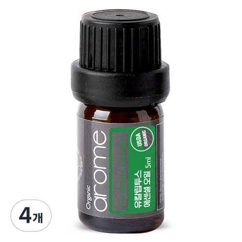 아로므 유칼립투스 글로우블루스 에션셜 오일, 5ml, 4개