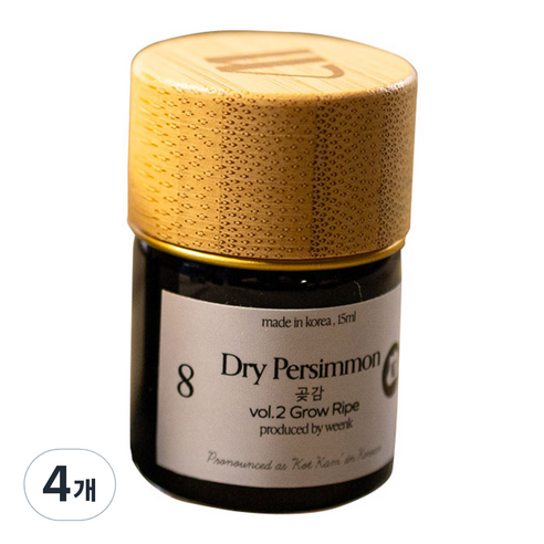 윙크 미니 병잉크 15ml, No 8 곶감, 4개