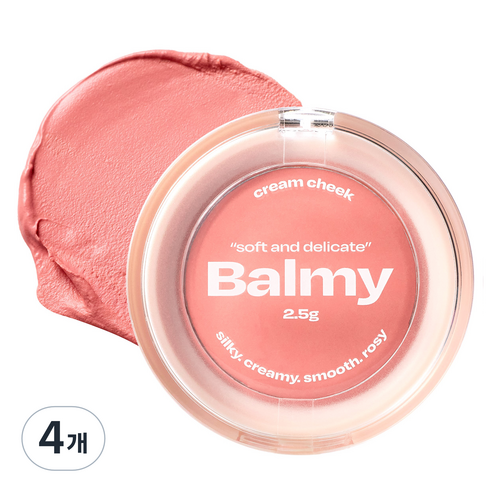 얼터너티브스테레오 바미 크림 치크 2.5g, 4개, 03 밀키 피치