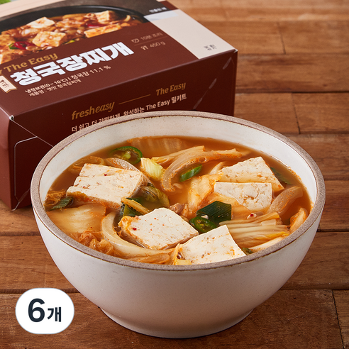 프레시지 The Easy 청국장찌개, 450g, 6개