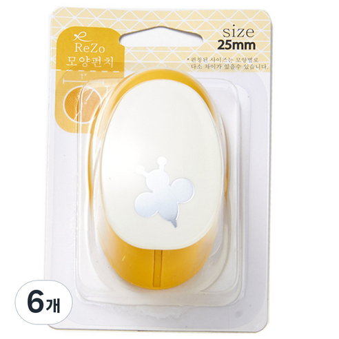 포코스 모양펀치 R-25, 꿀벌, 6개