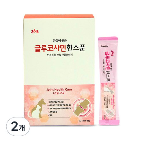385도씨 반려동물 한스푼 스틱 영양제, 30회분, 뼈/관절강화, 2개